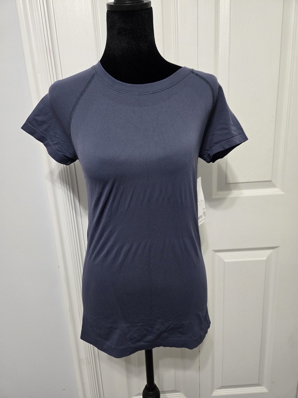 Athleta Short-Sleeve Crew Tee in Blue-Gray